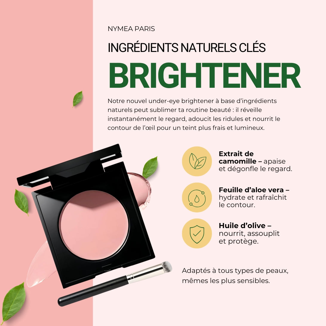 UNDER EYE BRIGHTENER 2EN1 BY NYMEA - Adapté Peaux Sensibles